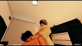 Femboy Gets Dicked Down and Filled by Muscular Guy [ROBLOX]